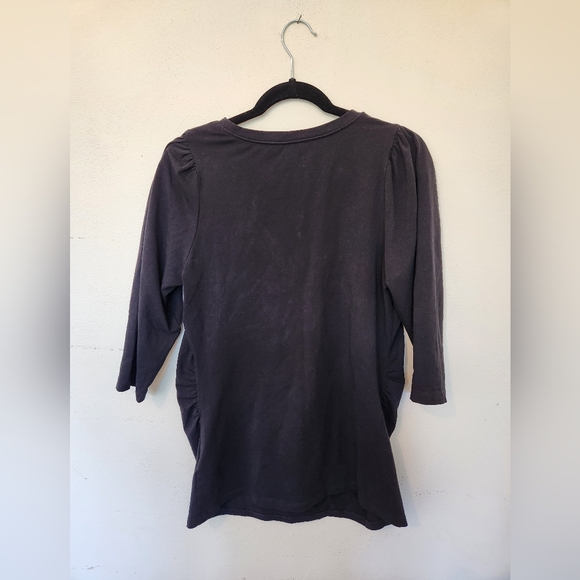 Gap Maternity Puff 3/4 Length Sleeve Top - Picture 3 of 5
